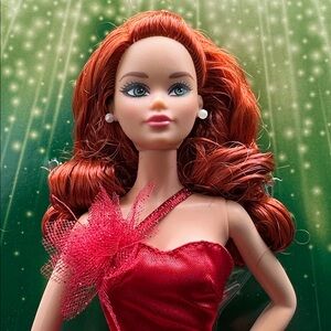 Gorgeous Holiday Barbie 2022 red hair by Mattel. Brand new. NRFB.